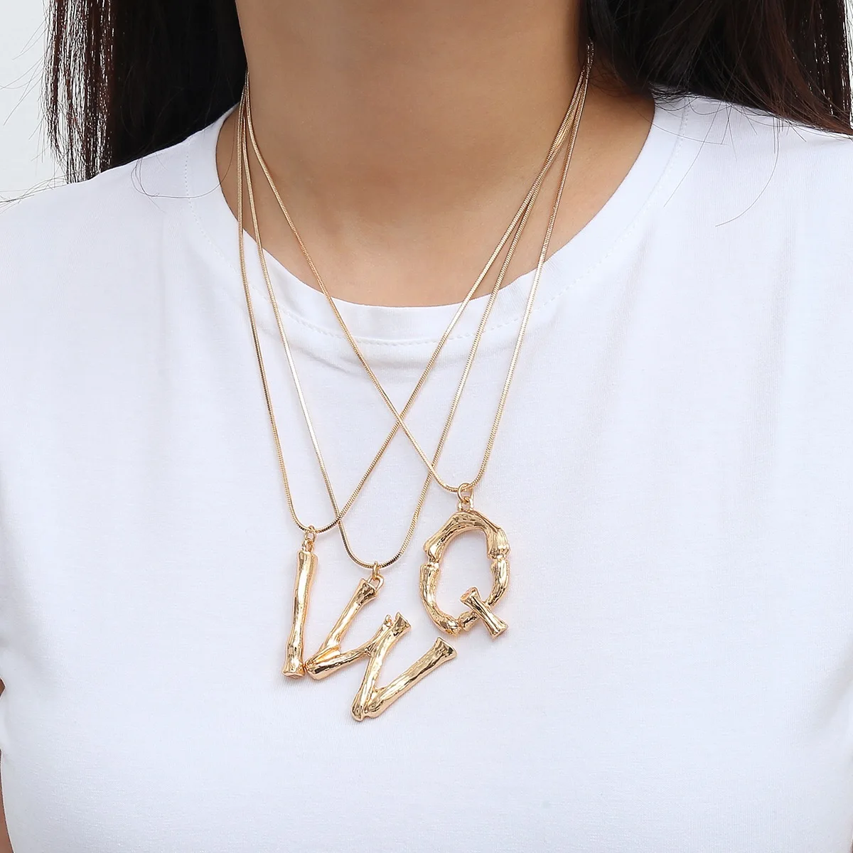 Custom Jewelry Sterling Silver Letter Pendant Necklace sterling silver necklace
Custom Jewelry Sterling Silver Letter Pendant Necklace sterling silver necklace