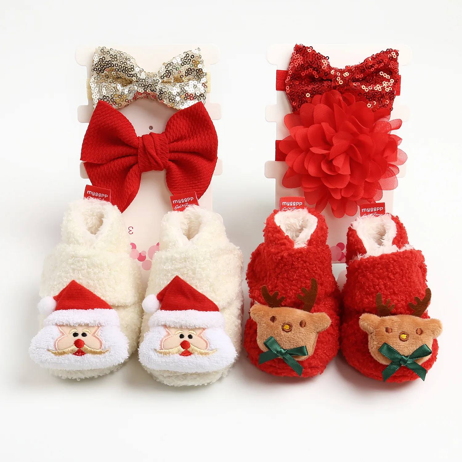 3 Pack Set Lovely Holiday Infant Newborn Girls Headband Gift Socks Christmas Baby Shoes, 6 colors
3 Pack Set Lovely Holiday Infant Newborn Girls Headband Gift Socks Christmas Baby Shoes, 6 colors