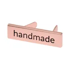 High quality bag accessories custom logo metal label with washer