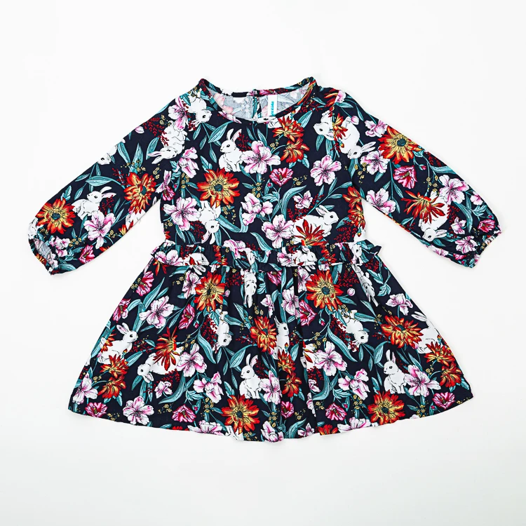 Wholesale Baby Clothes Rabbit Printed Baby Long Sleeve Easter Children Dress Baby Girls Frocks Dresses
Wholesale Baby Clothes Rabbit Printed Baby Long Sleeve Easter Children Dress Baby Girls Frocks Dresses