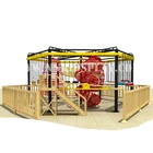Fashion children wooden amusement rope course adventure