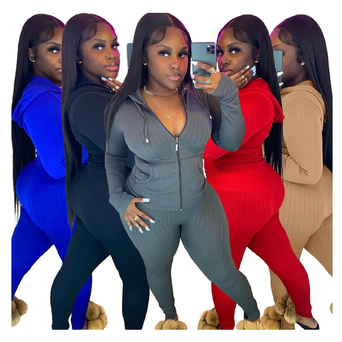 Wholesale Two Pieces Women Leggings Set Sportswear Fall Clothing Fitness 2 Piece Pants Set Tracksuits Womens
Wholesale Two Pieces Women Leggings Set Sportswear Fall Clothing Fitness 2 Piece Pants Set Tracksuits Womens