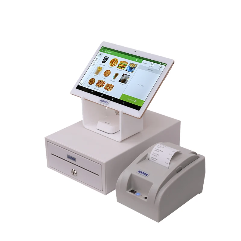 

Cheap 10 inch Touch Screen Cash Register POS Tablet PC with POS System Printer and Cash Drawer HS-ST53