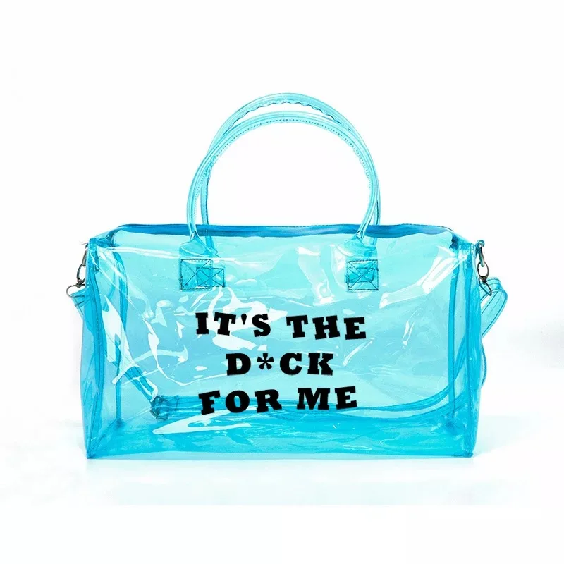 2021 Transparent Clear Waterproof womens duffle bag sports Spend a Night Bag 
2021 Transparent Clear Waterproof womens duffle bag sports Spend a Night Bag
