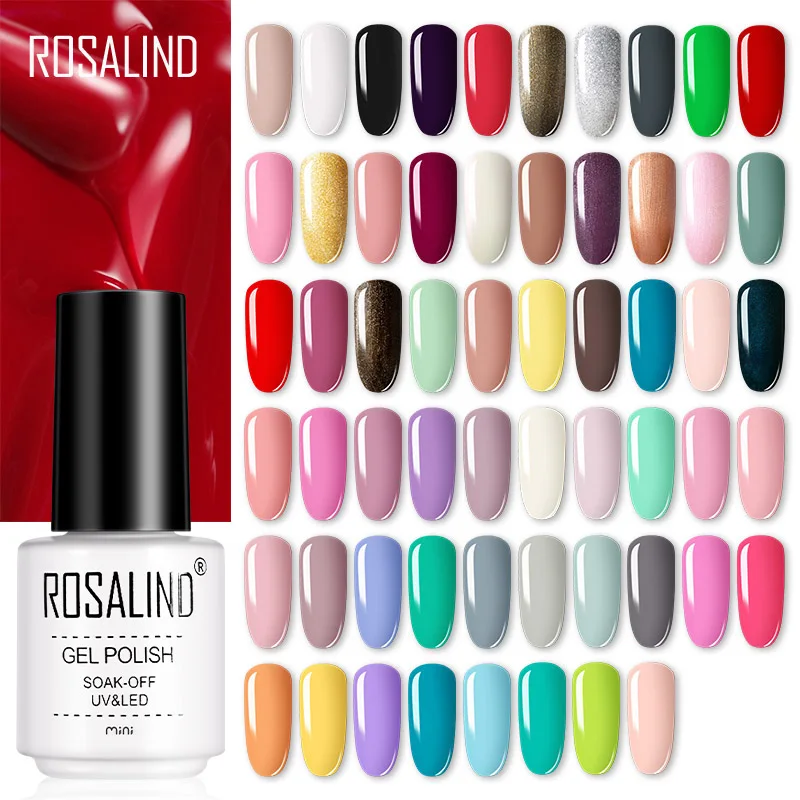 ROSALIND nail art supplies wholesale oem gel varnish nail polish semi permanent pure color uv/led lamp gel polish with 58 colors
ROSALIND nail art supplies wholesale oem gel varnish nail polish semi permanent pure color uv/led lamp gel polish with 58 colors
