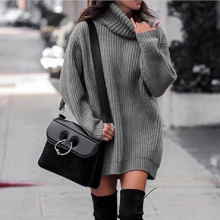 Autumn and winter 2021 new arrival European and American women's solid high collar Cape poncho knit sweater
Autumn and winter 2021 new arrival European and American women's solid high collar Cape poncho knit sweater