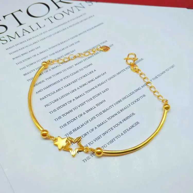 Gold Plated Star Bracelet Exquisite Craftsmanship Gold Precision Star Bracelet Ladies Jewelry
Gold Plated Star Bracelet Exquisite Craftsmanship Gold Precision Star Bracelet Ladies Jewelry