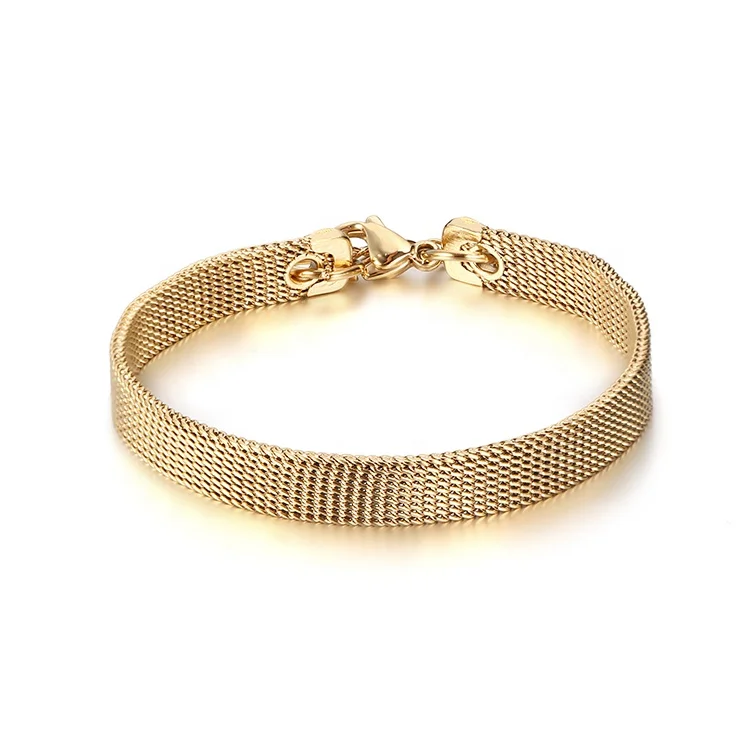 Simple Jewelry Gift Adjustable Mesh Bangles Gold Plated Stainless Steel Mesh Belt Bracelet, Gold/silver
Simple Jewelry Gift Adjustable Mesh Bangles Gold Plated Stainless Steel Mesh Belt Bracelet, Gold/silver