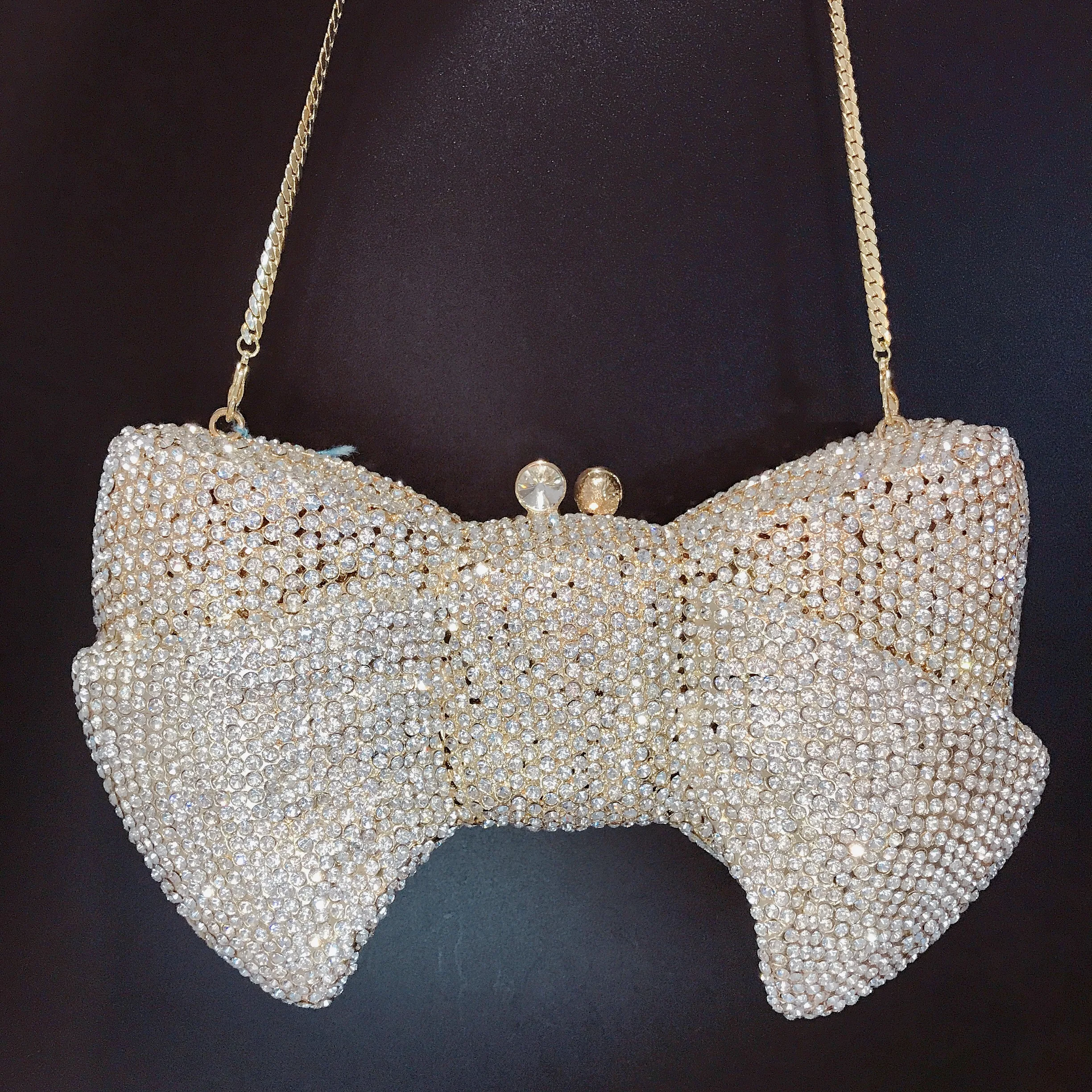 Bling diamond shiny bowknot rhinestone clutch bag evening ladies clutch evening bag(H149), Colorful
Bling diamond shiny bowknot rhinestone clutch bag evening ladies clutch evening bag(H149), Colorful