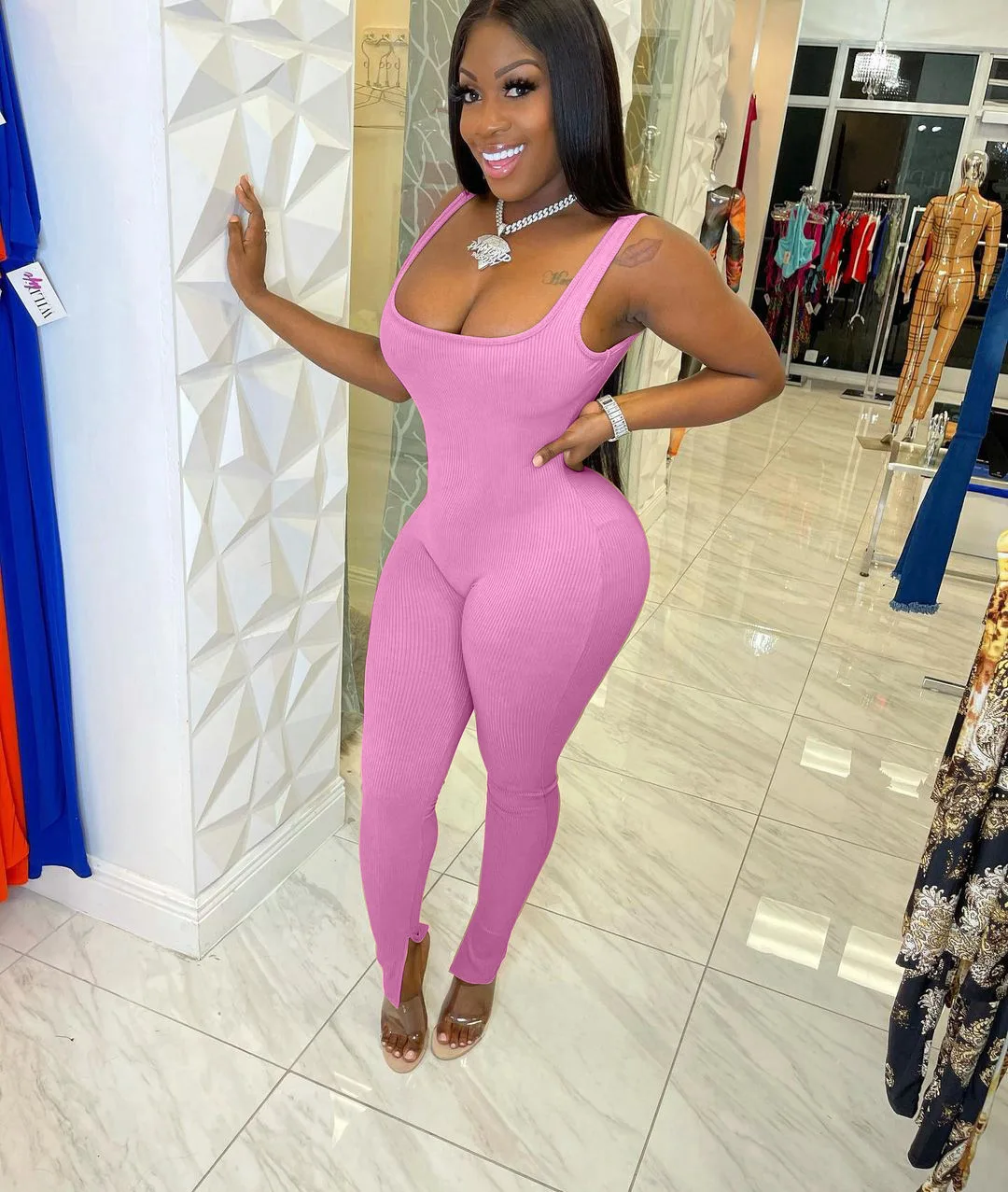 GX3271 Fashion Vendor Women Sexy Solid color Stretchy Sleeveless bodycon backless Women's wear Jumpsuit, Picture
GX3271 Fashion Vendor Women Sexy Solid color Stretchy Sleeveless bodycon backless Women's wear Jumpsuit, Picture