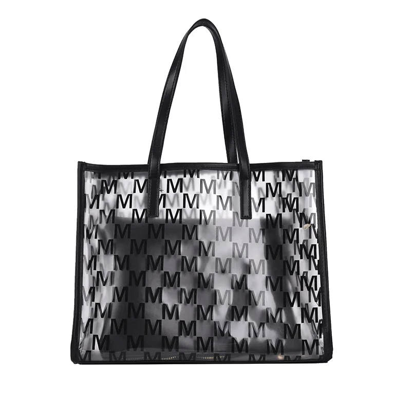Hot Sale Latest Transparent PVC Women Hand Bag Fashion INS Style Large Capacity Tote Bag Trendy Letter Printing Girls Handbag
Hot Sale Latest Transparent PVC Women Hand Bag Fashion INS Style Large Capacity Tote Bag Trendy Letter Printing Girls Handbag