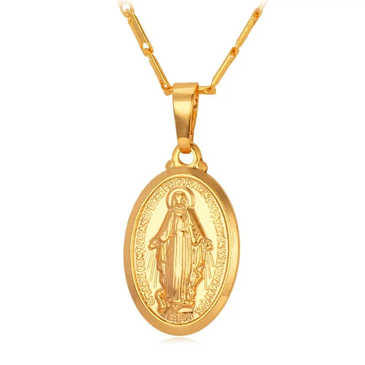 Beautiful personalized style stainless steel gold plated Jesus pendant necklace Unisex friendship jewelry necklace
Beautiful personalized style stainless steel gold plated Jesus pendant necklace Unisex friendship jewelry necklace