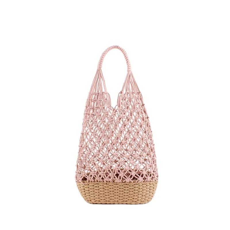 Women Hand-woven Cotton Crochet Summer Beach Bag Handmade Woven Bohemian Tote Shoulder Bag
Women Hand-woven Cotton Crochet Summer Beach Bag Handmade Woven Bohemian Tote Shoulder Bag