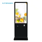 43 Inch information interactive indoor LED advertising equipment self service interactive kiosk pricing