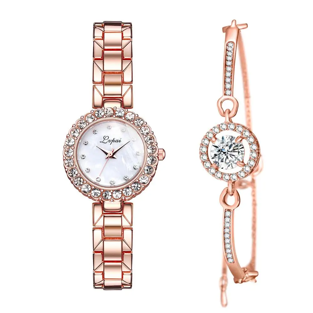 Fashionable temperament lady crystal bracelet watch set trend women simple quartz watch set (KWT2190), As the picture
Fashionable temperament lady crystal bracelet watch set trend women simple quartz watch set (KWT2190), As the picture