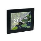 China Best Senior Care Black ABS Wifi LCD Large Display Digital Clock With Calendar and Temperature