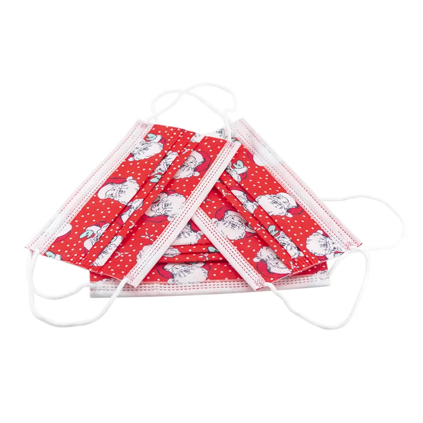 Fashion Christmas print Fabric 3 ply disposable Face Mask Dust Protective Mask for adults and children Holiday decorations, Blue
Fashion Christmas print Fabric 3 ply disposable Face Mask Dust Protective Mask for adults and children Holiday decorations, Blue
