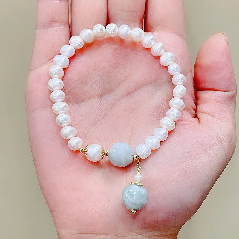 Hot Selling Summer Natural Pearl Bracelet Handmade Donut Pendant Beaded Bracelet For Women, Many colors
Hot Selling Summer Natural Pearl Bracelet Handmade Donut Pendant Beaded Bracelet For Women, Many colors