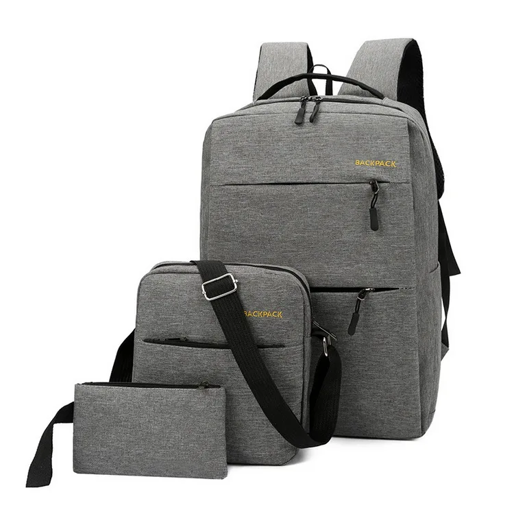 Wholesale Fashion Business Bag 2019 Korean Large Capacity Backpack 3 Piece Set Schoolbag, Red, gray, blue, black
Wholesale Fashion Business Bag 2019 Korean Large Capacity Backpack 3 Piece Set Schoolbag, Red, gray, blue, black