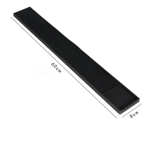 60x8cm Black Shockproof Rubber Mat Sublimation Bar Mats Pvc Bar Mat, Black/ customized
60x8cm Black Shockproof Rubber Mat Sublimation Bar Mats Pvc Bar Mat, Black/ customized