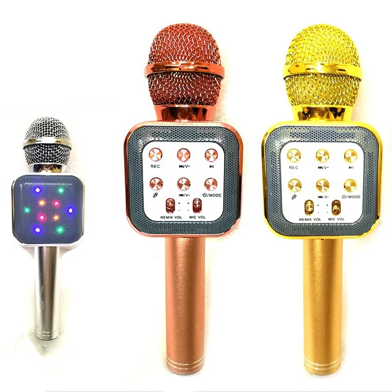 Factory wholesale Portable wireless microphones WS1818 BT speaker With colorful lights OEM Custom logo gift handheld microphone, Black, pink, gold, silver
Factory wholesale Portable wireless microphones WS1818 BT speaker With colorful lights OEM Custom logo gift handheld microphone, Black, pink, gold, silver