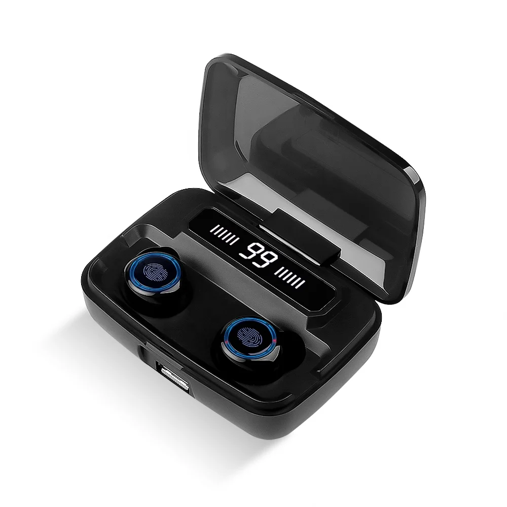 Hot sale M11 Waterproof mobile phone power bank Stereo Sport V5.0 TWS earphone LED Display With 3500mAh Power Bank in ear earbud, Black
Hot sale M11 Waterproof mobile phone power bank Stereo Sport V5.0 TWS earphone LED Display With 3500mAh Power Bank in ear earbud, Black