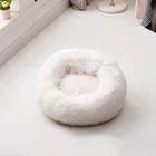 Linu Customized Luxury Soft Pet Bed Long Plush Pet Bed Cat Dog Bed