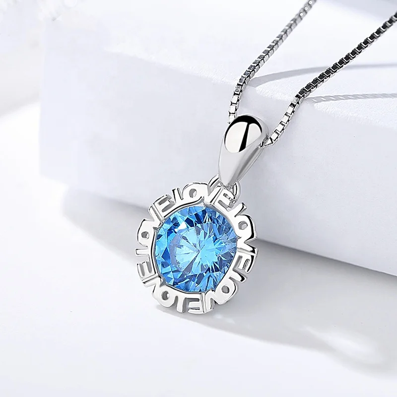 A424 925 plain silver cubic zircon surrounded by LOVE Letter necklace pendant by Moyu
A424 925 plain silver cubic zircon surrounded by LOVE Letter necklace pendant by Moyu
