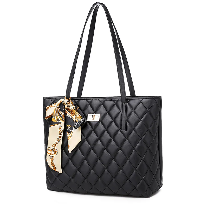 2019 high quality pu fashion woman wave handbag leather sling shoulder bag large capacity lingge turn lock big tote bag
2019 high quality pu fashion woman wave handbag leather sling shoulder bag large capacity lingge turn lock big tote bag