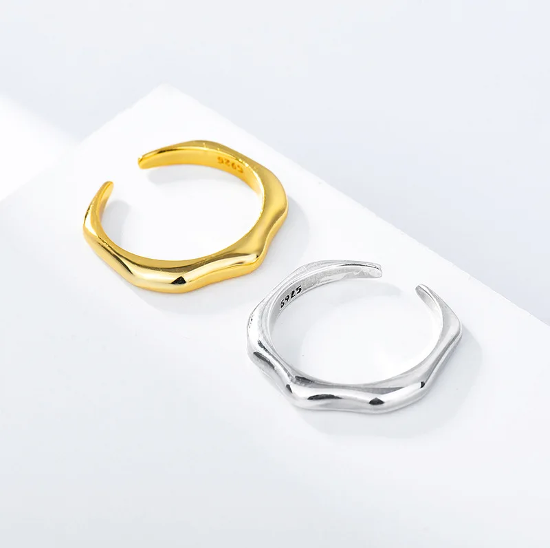 High-End 925 Sterling Silver Bamboo Open Adjustable 18K Gold Plated Wholesale Rings Women Rings Silver Rings, Gold/platinum
High-End 925 Sterling Silver Bamboo Open Adjustable 18K Gold Plated Wholesale Rings Women Rings Silver Rings, Gold/platinum