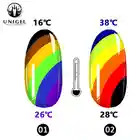 UNIGEL 4 Season Moon Chnange Gel Polish /Color Temperature Change Gel Polish /Neon Chameleon Nail Gel Polish
