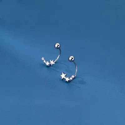 Mini Simple Fashion Sterling Silver CZ Star Earrings S925 Silver Single Diamond Crystal Star Stud Earrings For Women
Mini Simple Fashion Sterling Silver CZ Star Earrings S925 Silver Single Diamond Crystal Star Stud Earrings For Women