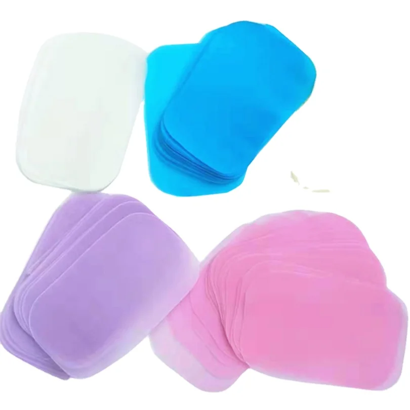 

100 Pcs Outdoor Travel Soap Paper Washing Hand Bath Clean Scented Slice Sheets Disposable Boxe Soap Portable Mini Paper Soap