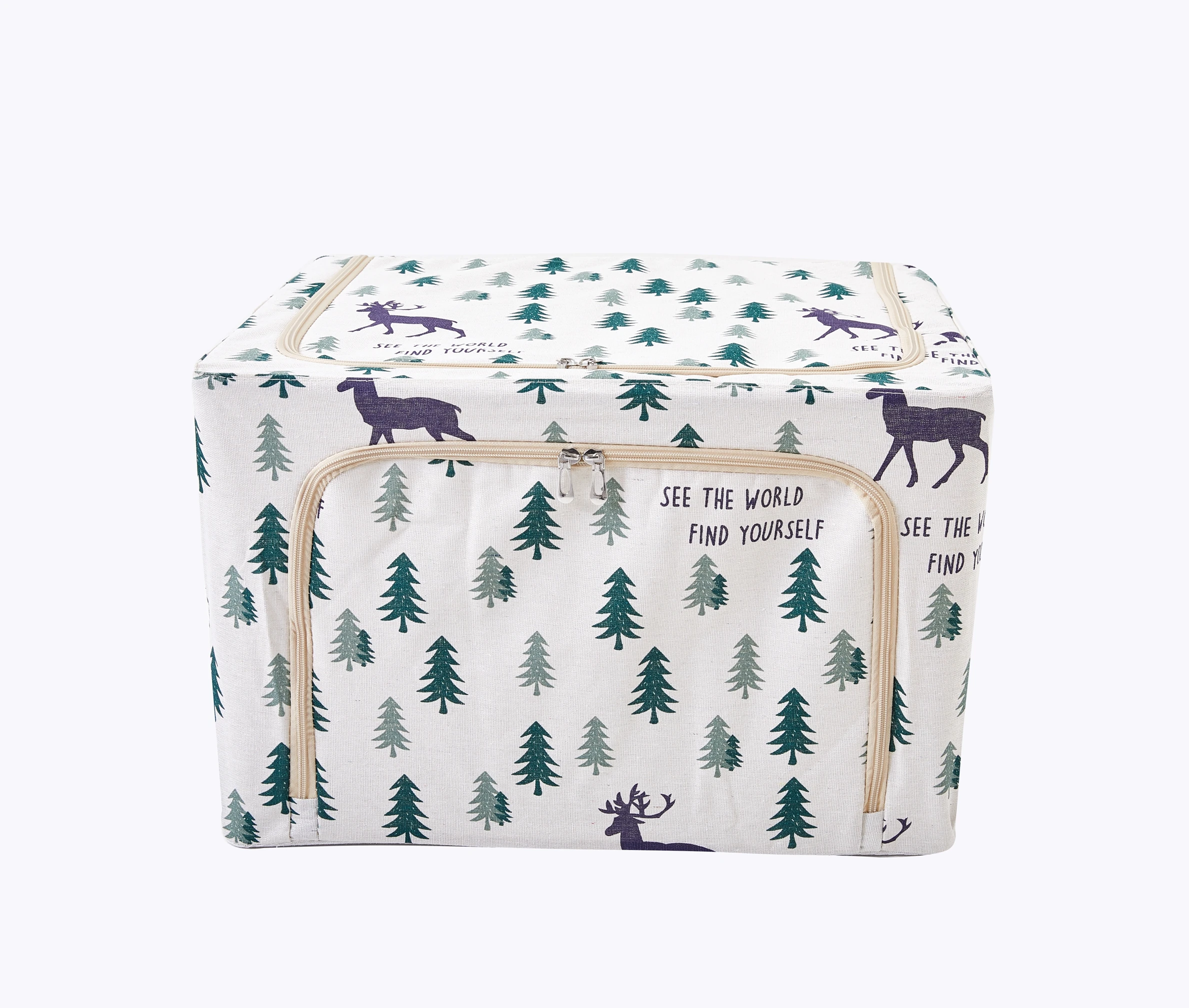 Children'S Clothing Storage Box Cotton Linen Steel Frame Storage Box Foldable Cloth Storage Box With Window, Nordic deer
Children'S Clothing Storage Box Cotton Linen Steel Frame Storage Box Foldable Cloth Storage Box With Window, Nordic deer