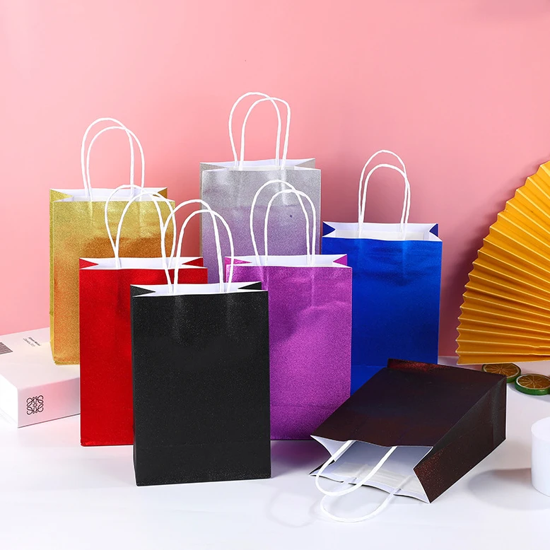 Fashionable Shiny Foldable Paper Handbag Colorful Kraft Paper Shopping Bags Valentine'S Day Handbag 2023
Fashionable Shiny Foldable Paper Handbag Colorful Kraft Paper Shopping Bags Valentine'S Day Handbag 2023