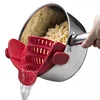 easy to use and store chinese clip colander kitchen collapsible strainer
