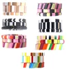 Wholesale Factory Outlet Bohemia Handmade Enamel Rainbow Tile Bead Bracelets Set Colorful Painted Metal Bracelets