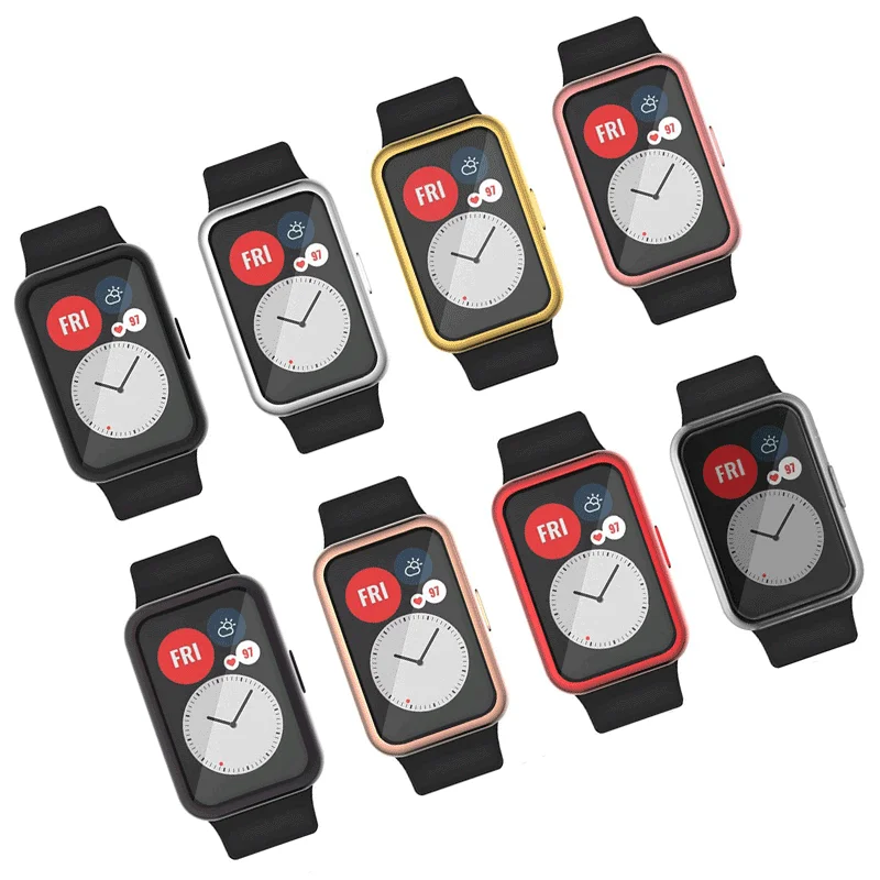 TPU Soft Full Screen Glass Protector Case Shell Edge Frame For Huawei Watch Fit Strap Band Protective Film Strap For Huawei fit
TPU Soft Full Screen Glass Protector Case Shell Edge Frame For Huawei Watch Fit Strap Band Protective Film Strap For Huawei fit