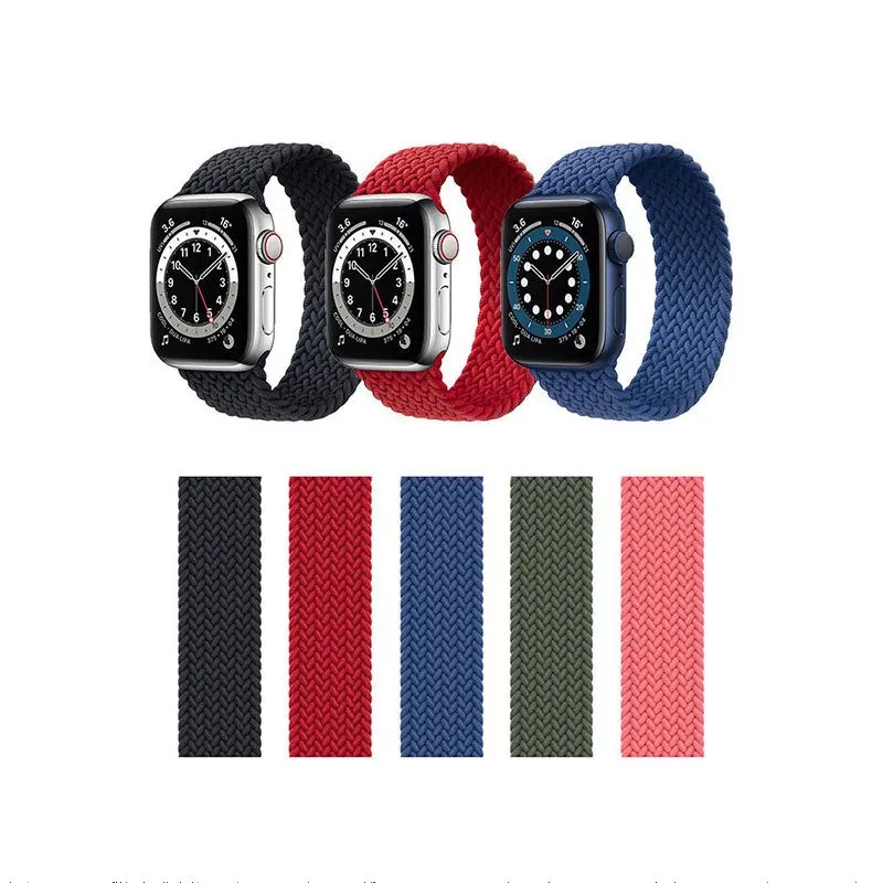 Silicone Braided Solo Loop Strap For Apple Watch Band 42mm 44mm Elastic Belt bracelet watchband for iwatch series 6 SE 5 4
Silicone Braided Solo Loop Strap For Apple Watch Band 42mm 44mm Elastic Belt bracelet watchband for iwatch series 6 SE 5 4