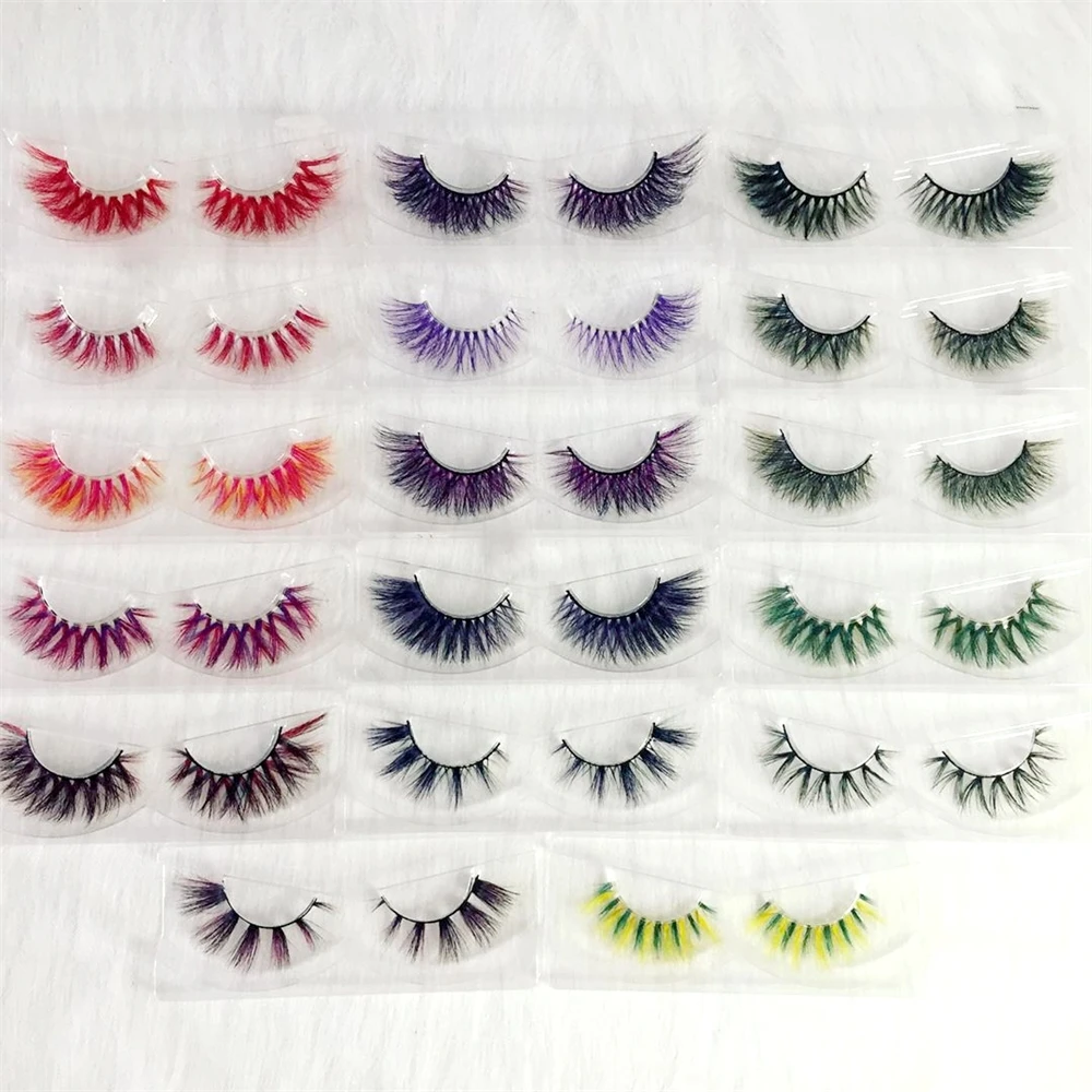 Private Label Custom Packaging Hot selling Real Mink Eyelashes Colorful Mink Lashes, Colors
Private Label Custom Packaging Hot selling Real Mink Eyelashes Colorful Mink Lashes, Colors