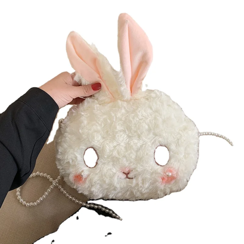 Lady single animal shoulder bag 3d cartoon plush rabbit mini messenger Crossbody bag, Custom made
Lady single animal shoulder bag 3d cartoon plush rabbit mini messenger Crossbody bag, Custom made