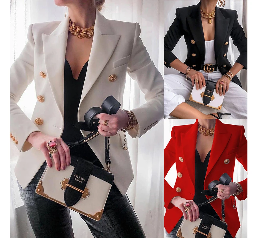 Button Ladies Blazer Woman 2021 Work Suit Women's Jacket Office Lady Fashion Jackets Female Blazer Women's Suits
Button Ladies Blazer Woman 2021 Work Suit Women's Jacket Office Lady Fashion Jackets Female Blazer Women's Suits