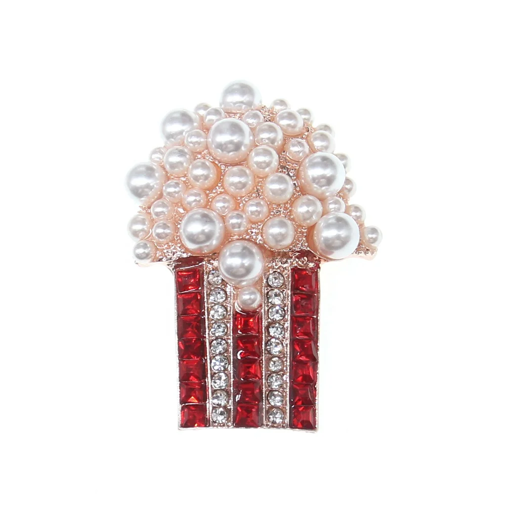 New Pearl Popcorn Pin Red Rhinestone Popcorn Brooch for Decoration Accessories, Picture
New Pearl Popcorn Pin Red Rhinestone Popcorn Brooch for Decoration Accessories, Picture