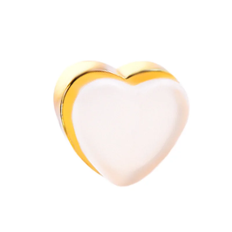 Customized diy earrings heart-shaped silica gel earplug transparent earrings plug metal heart stud plug
Customized diy earrings heart-shaped silica gel earplug transparent earrings plug metal heart stud plug