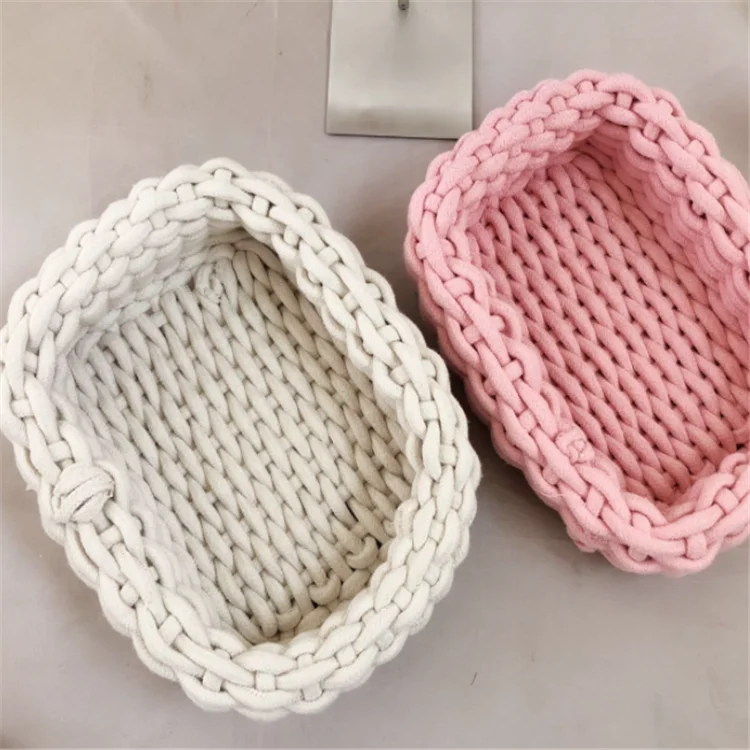 2021 Hand-woven Thick Cotton Rope Storage Box Baby Toy Snacks Keys Storage Basket Desktop Organizer
2021 Hand-woven Thick Cotton Rope Storage Box Baby Toy Snacks Keys Storage Basket Desktop Organizer