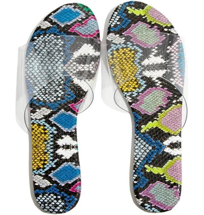 Snake print shoes women transparent jelly sandal trendy flat sandal and slippers women, Customized color
Snake print shoes women transparent jelly sandal trendy flat sandal and slippers women, Customized color