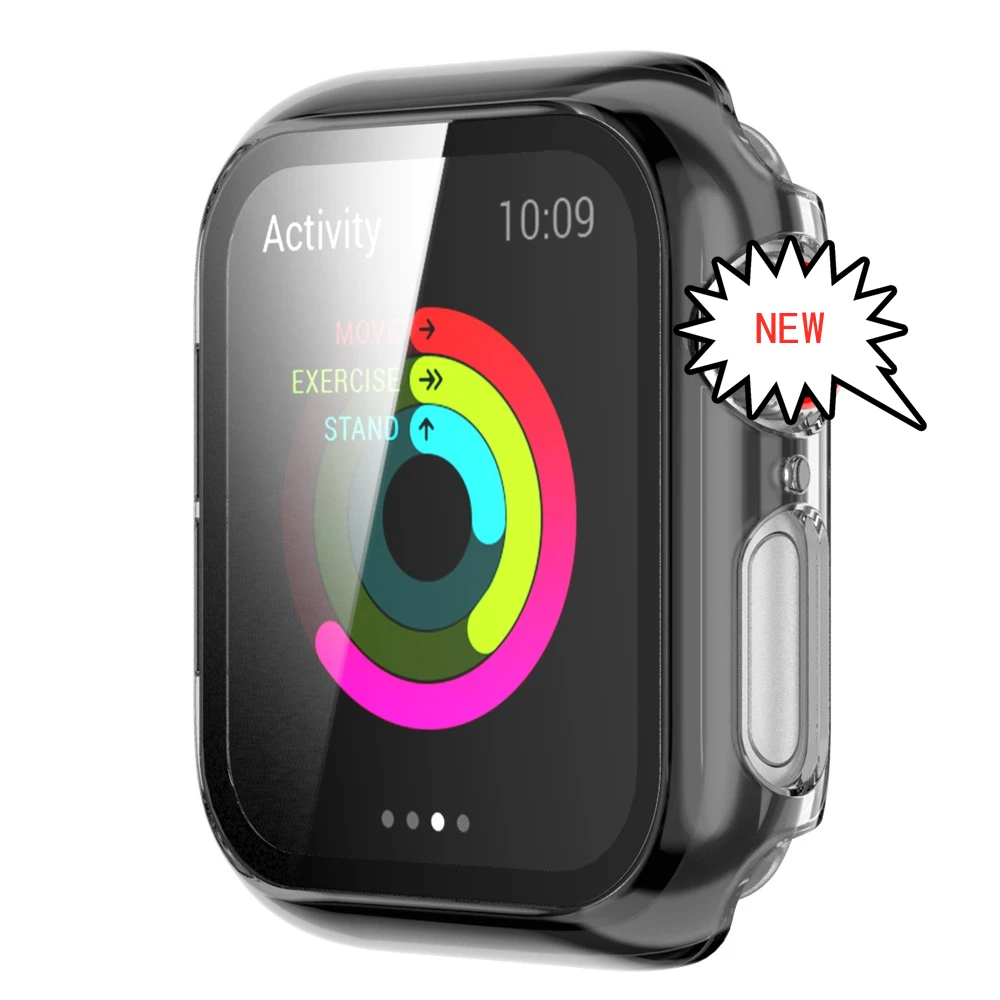 Clear Watch Case+Tempered Glass Screen Protector 2-in-1 Full Coverage 44 42 40 38 For Apple iWatch 6/SE/5/4/T500/W26/W46/FT50
Clear Watch Case+Tempered Glass Screen Protector 2-in-1 Full Coverage 44 42 40 38 For Apple iWatch 6/SE/5/4/T500/W26/W46/FT50