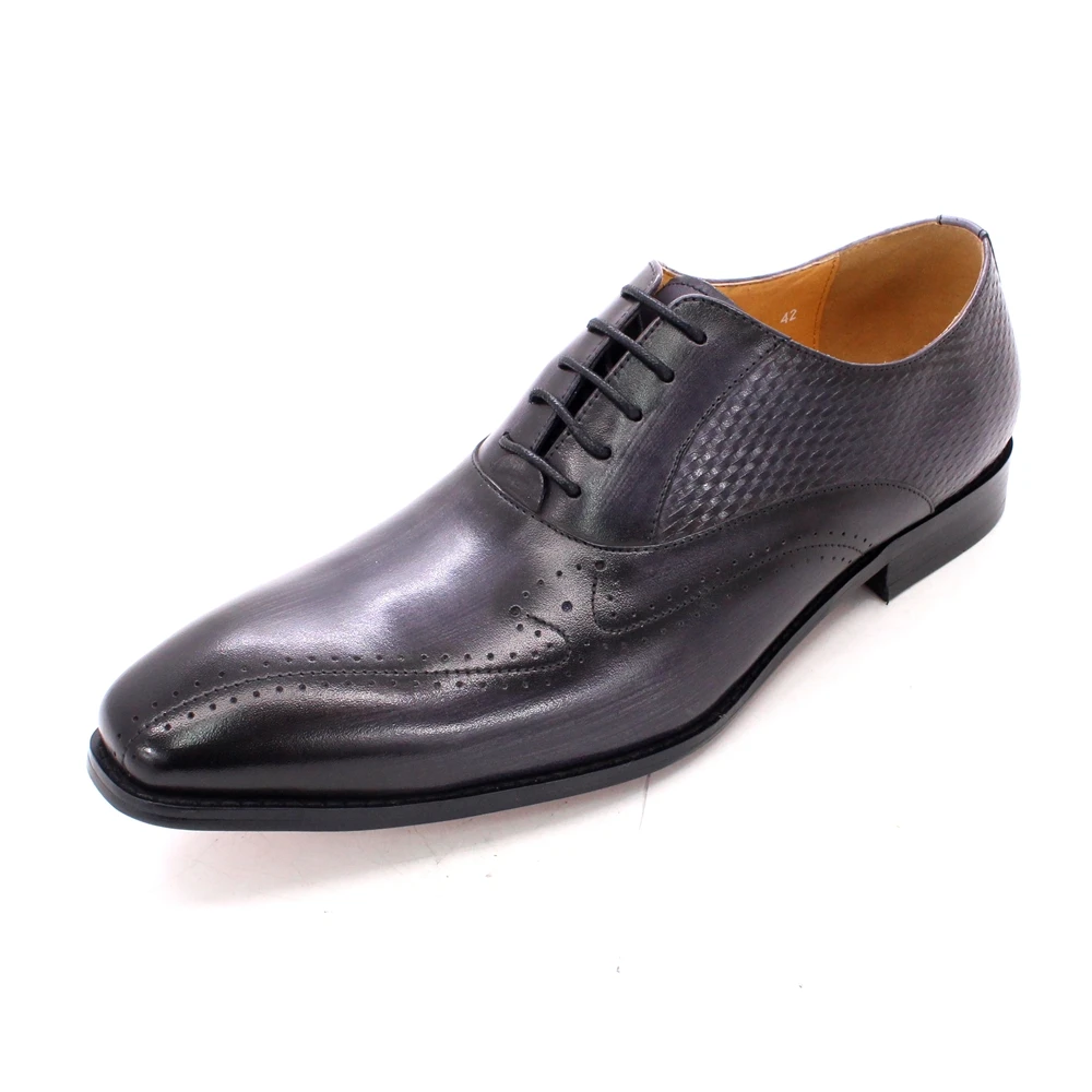 Black Lace Up Formal Shoes Genuine Leather High Quality Durable Men Formal Business Office Dress Shoes, Grey or customize
Black Lace Up Formal Shoes Genuine Leather High Quality Durable Men Formal Business Office Dress Shoes, Grey or customize