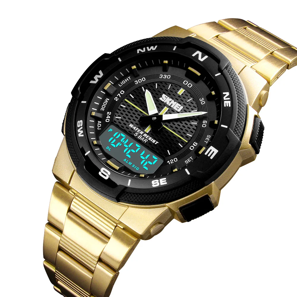 2020 Skmei 1370 mens watches stainless steel analog digital watch factory wholesale cheap watches
2020 Skmei 1370 mens watches stainless steel analog digital watch factory wholesale cheap watches
