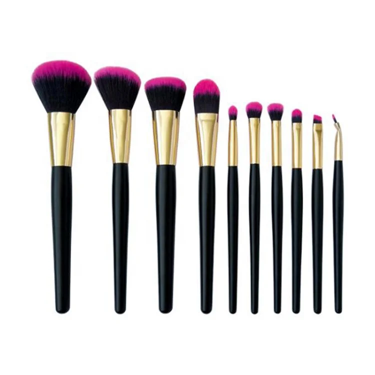 FYD New 10 pcs Black Glod Cosmetic Makeup Brush Face Blending Brush OEM Available Synthetic Makeup Brushes Set
FYD New 10 pcs Black Glod Cosmetic Makeup Brush Face Blending Brush OEM Available Synthetic Makeup Brushes Set